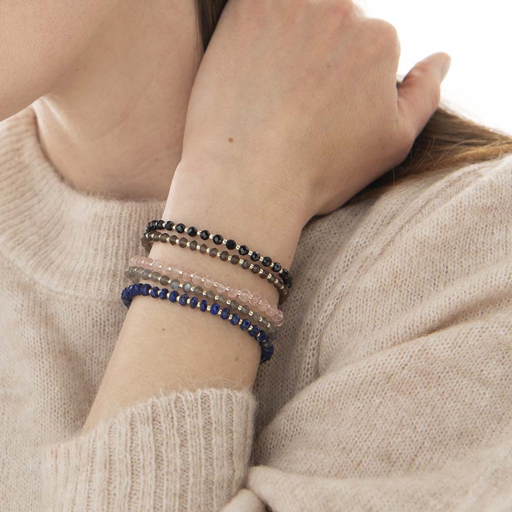 Silver sales quartz bracelet