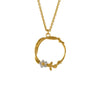 Baby Posy Loop Necklace - Silver & Gold - Alex Monroe