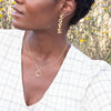 Baby Posy Loop Necklace Silver & Gold Mix Alex monroe
