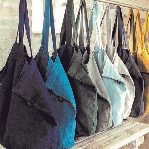 Pure Linen Tote or Shopper Bag - Greige - Home & Garden - Chiswick, London W4 