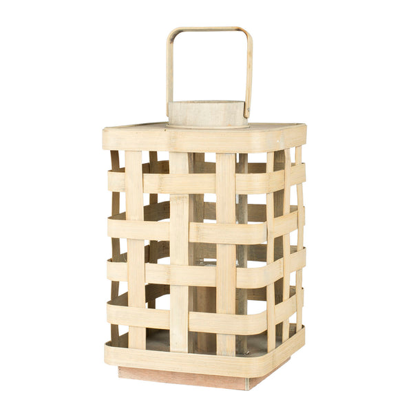 Sainte Maxime Bamboo Lantern - Two Sizes - Greige - Home & Garden - Chiswick, London W4 