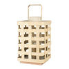 Sainte Maxime Bamboo Lantern - Two Sizes - Greige - Home & Garden - Chiswick, London W4 