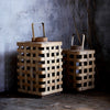 Sainte Maxime Bamboo Lantern - Two Sizes - Greige - Home & Garden - Chiswick, London W4 