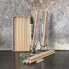 Box of Ten Natural Bamboo Drinking Straws - Greige - Home & Garden - Chiswick, London W4 
