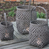 Small Woven Bamboo Lantern from Broste Copenhagen - Bask - Three Sizes - Greige - Home & Garden - Chiswick, London W4 
