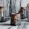 Small Woven Bamboo Lantern from Broste Copenhagen - Bask - Three Sizes - Greige - Home & Garden - Chiswick, London W4 