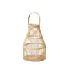 Broste Bamboo Wooden Lantern "Birdy"- Natural - Two Sizes - Greige - Home & Garden - Chiswick, London W4 