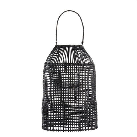 Black Rattan Lantern