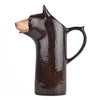 Black Bear Water or Wine Jug by Quail Ceramics