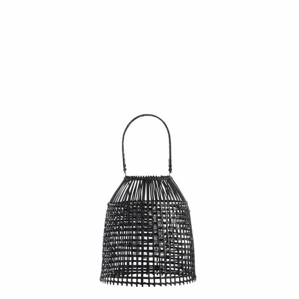 Black Rattan Bamboo Lantern