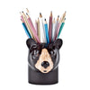 Black Bear Pencil Pot by Quail Ceramics