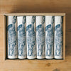 Set of Six Blue Hare Cotton Napkins Hand printed in Norfolk