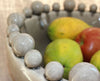 Large Grey Ceramic Bowl with Bobbles on Rim - Greige - Home & Garden - Chiswick, London W4 