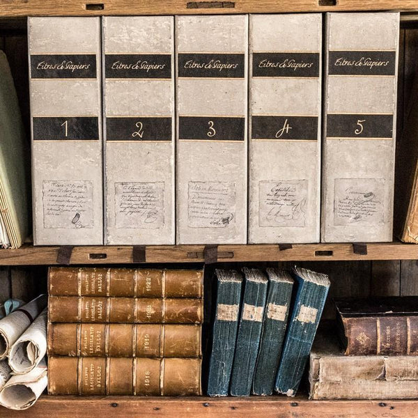 Handmade Antiqued French Box Files