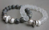 Hand-made Semi Precious Stone Stacking Bracelet - Greige - Home & Garden - Chiswick, London W4 