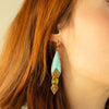 Nahua Branca Earrings - Peacock