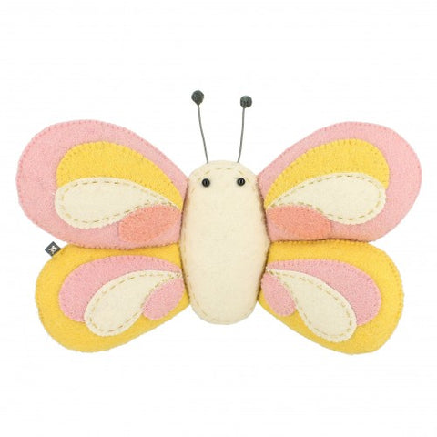 Mini Butterfly Felt Wall Art Fairtrade - Fiona Walker