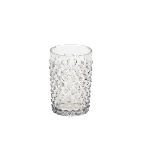 Glass Tumbler - Hobnail Design - Set of Six - Greige - Home & Garden - Chiswick, London W4 