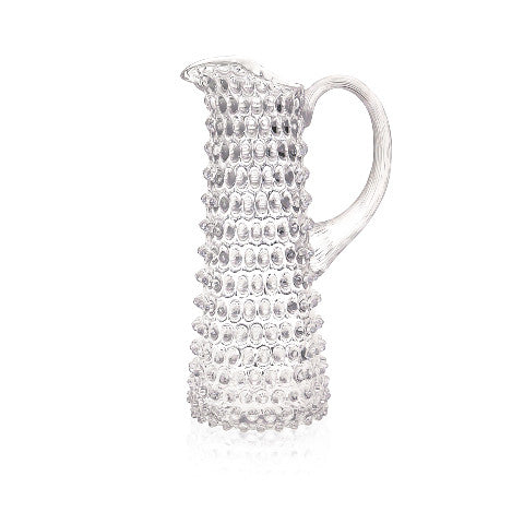 Tall Hobnail Jug - 1 Litre - Clear