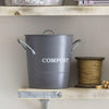 Metal Compost Bucket 3.5L - Charcoal