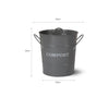 Metal Compost Bucket 3.5L - Charcoal