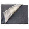 Cotton and Faux Natural Sheepskin Throw - Mushroom Pink or Soft Grey
