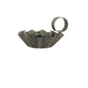 Crimped Brass Candle Holder with Handle - Greige - Home & Garden - Chiswick, London W4 