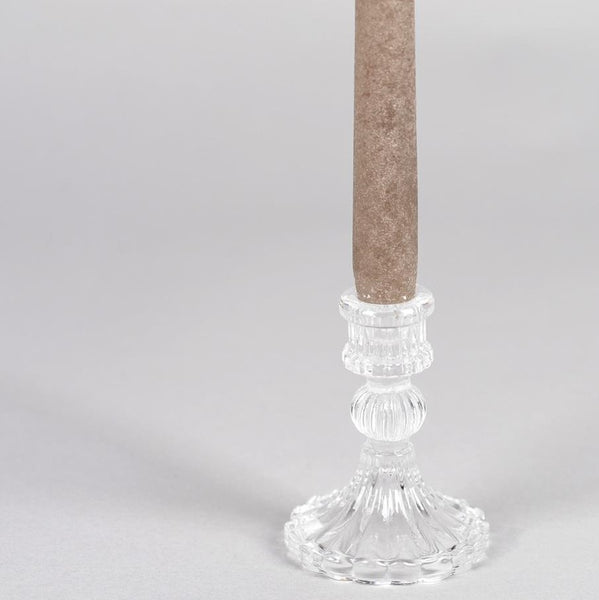 Charlotte Glass Candlestick - Three Size Options