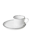 Broste Copenhagen Porcelain Salt Tableware Range - Greige - Home & Garden - Chiswick, London W4 