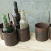 Metal Storage Pots - Two Sizes - Greige - Home & Garden - Chiswick, London W4 