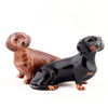 Dachshund Salt & Pepper Shakers by Quail Ceramics