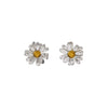 Daisy Stud Earrings - Silver & Gold - Alex Monroe