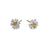 Daisy Stud Earrings - Silver & Gold - Alex Monroe