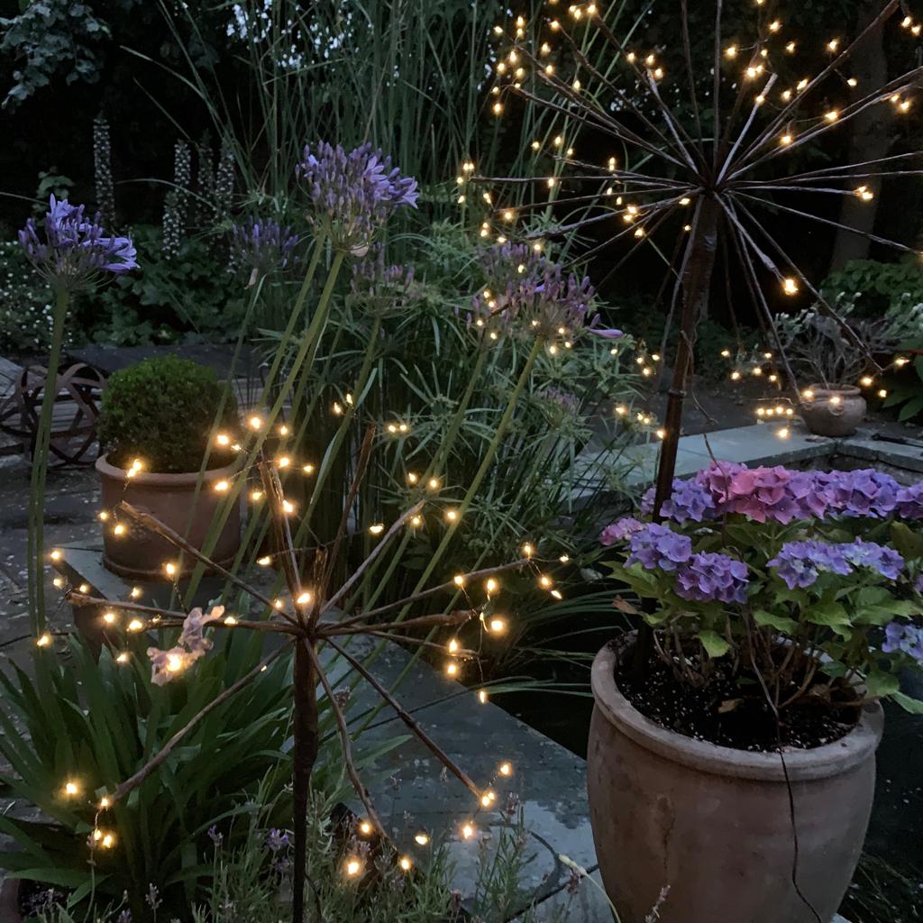 Led solar dandelion online lights