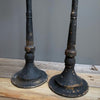 Delilah Distressed Metal Candlestick - Two Sizes