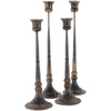Delilah Distressed Metal Candlestick - Two Sizes