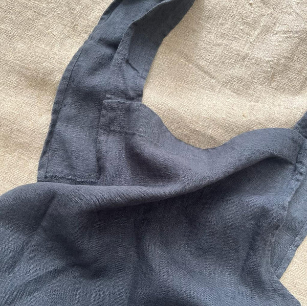 Pure Washed Linen Japanese Style Cross Back Apron