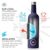 Insulated Wine Bottle - Various Colours