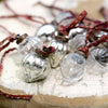 Glass Dew Drop Baubles (Set of 12) - Greige - Home & Garden - Chiswick, London W4 