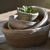 Aged Terracotta Dish Planter - Three Sizes - Greige - Home & Garden - Chiswick, London W4 