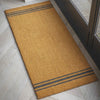 Double Coir Doormat - Triple Stripe