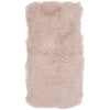 Tibetan Sheepskin Rug Throw Dove Pink