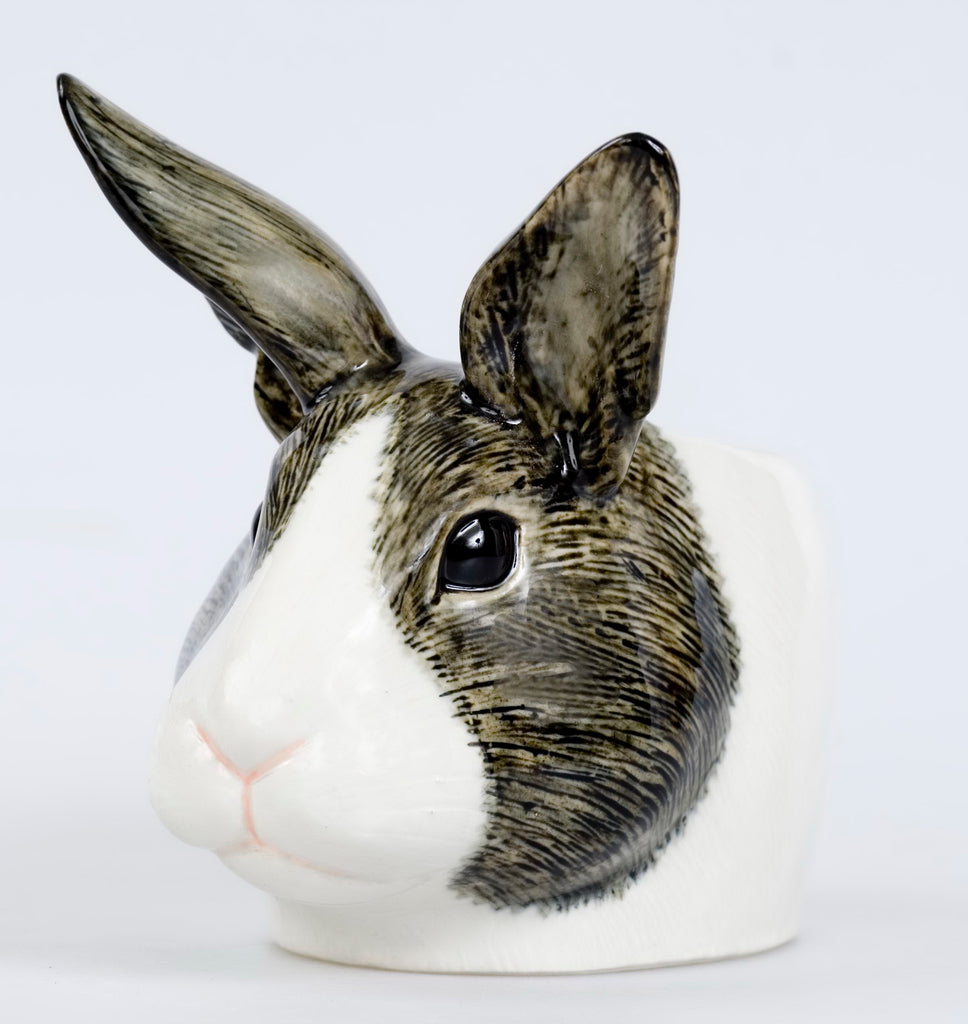 Dutch Rabbit (Grey) Face Egg Cup by Quail Ceramics – Greige Lifestyle