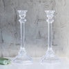 Eleanor Glass Candlestick - Set of Two - Greige - Home & Garden - Chiswick, London W4 