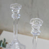 Eleanor Glass Candlestick - Set of Two - Greige - Home & Garden - Chiswick, London W4 