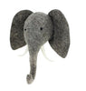 Felt Elephant Head - Greige - Home & Garden - Chiswick, London W4 
