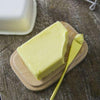 Enamel Butter Dish with Wooden Lid