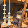 Rustic Papier Mache Candlestick - Ellen