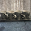 Wonki Ware Espresso Cup - Set of Four on Tray - Charcoal - Greige - Home & Garden - Chiswick, London W4 