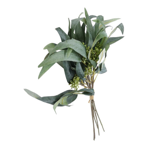 Faux Long Leaved Eucalyptus Bunch - Greige - Home & Garden - Chiswick, London W4 